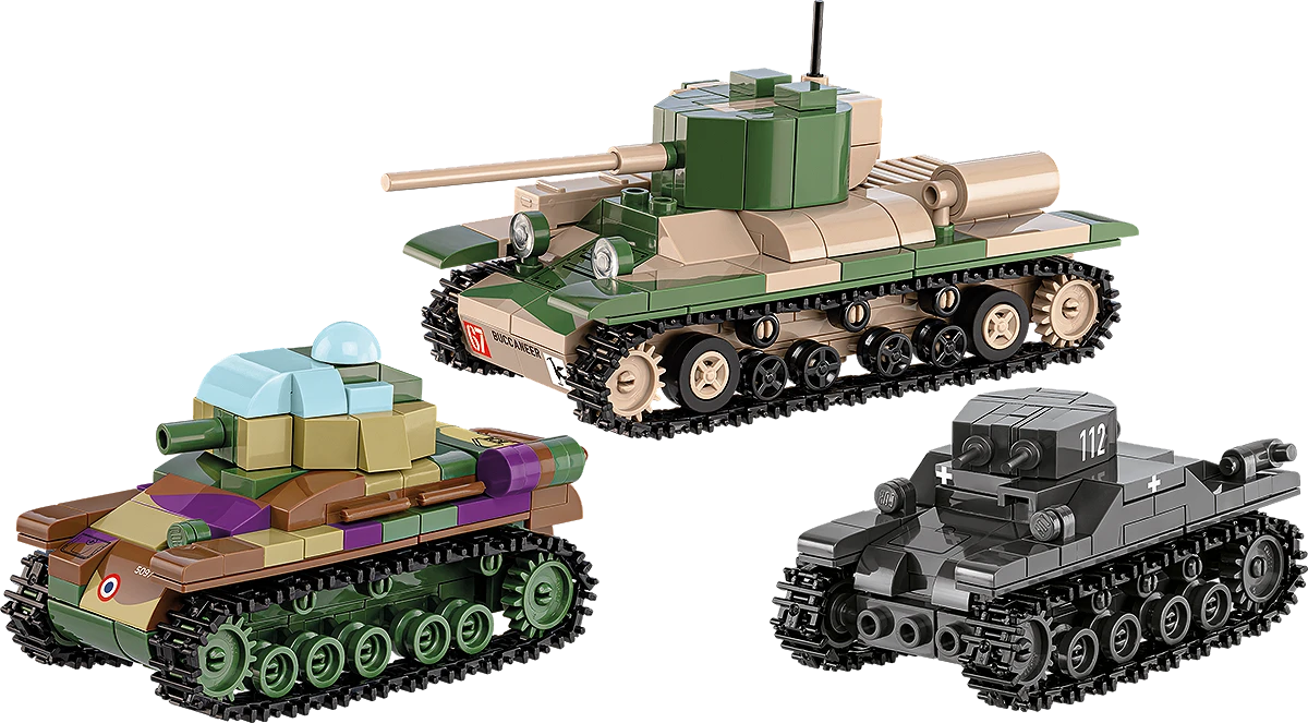 Renault R35 - Valentine IX - Panzer I