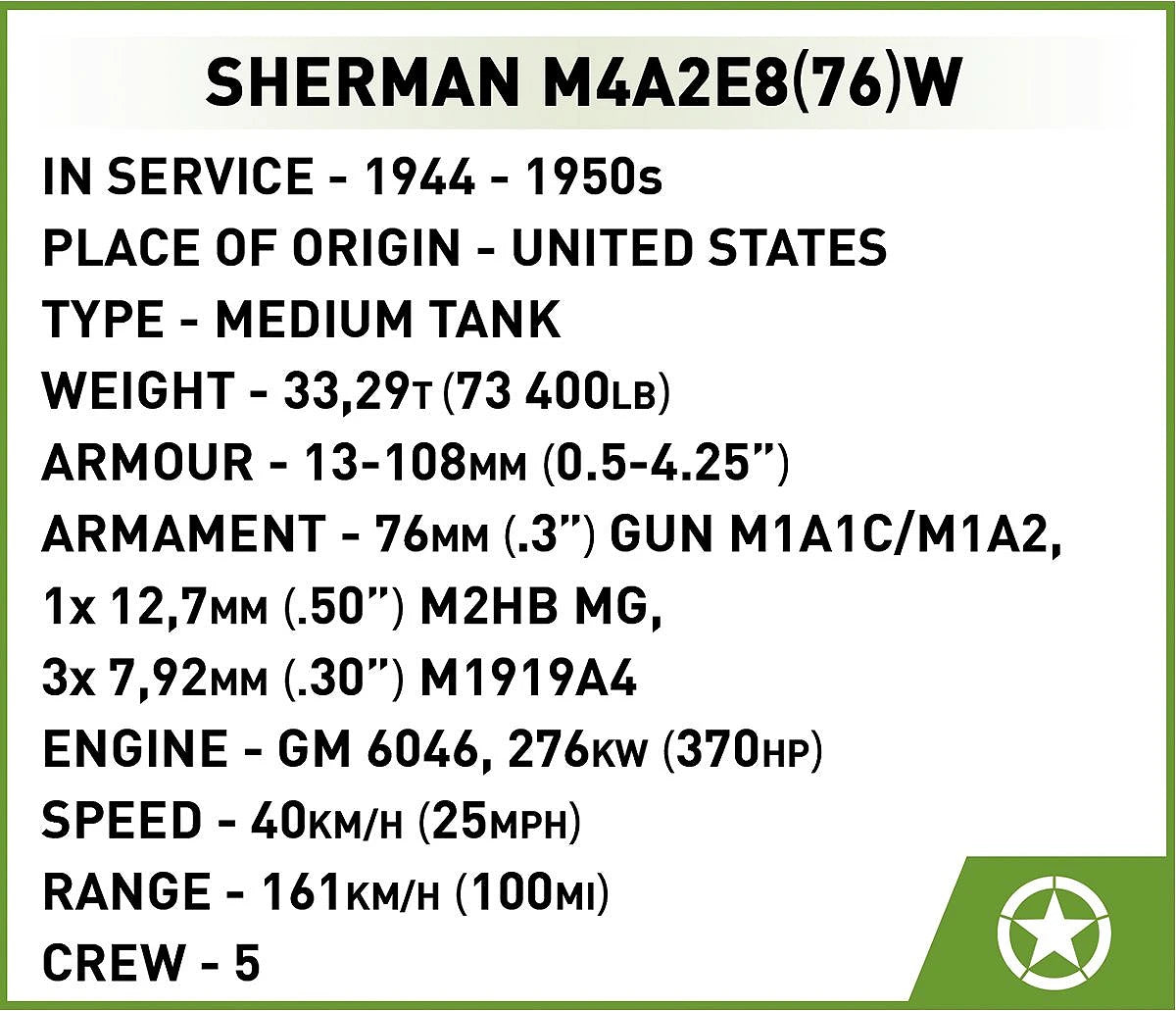 Sherman M4A2E8(76)W