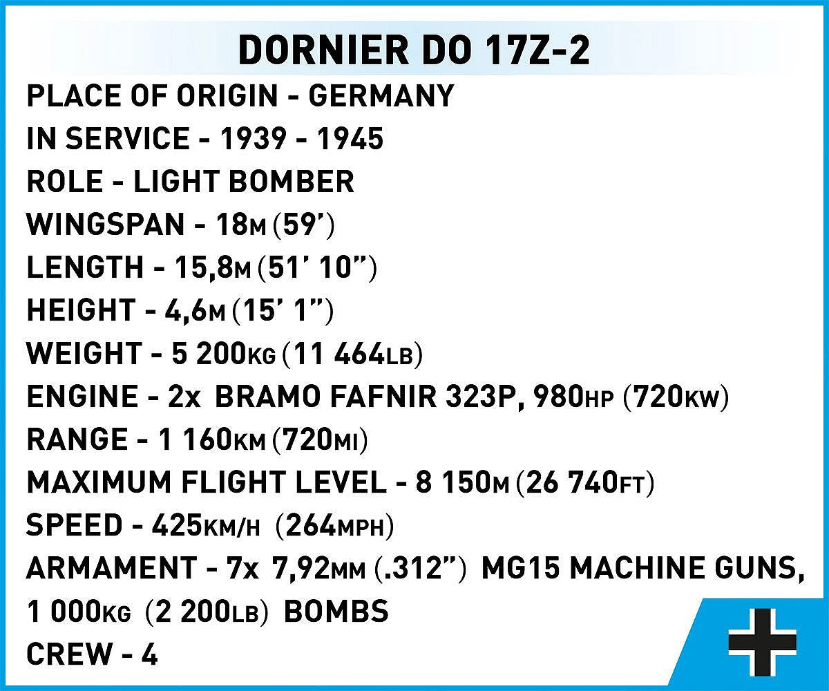 Dornier Do 17Z-2 - ***KUTU HASARLI ÜRÜN***