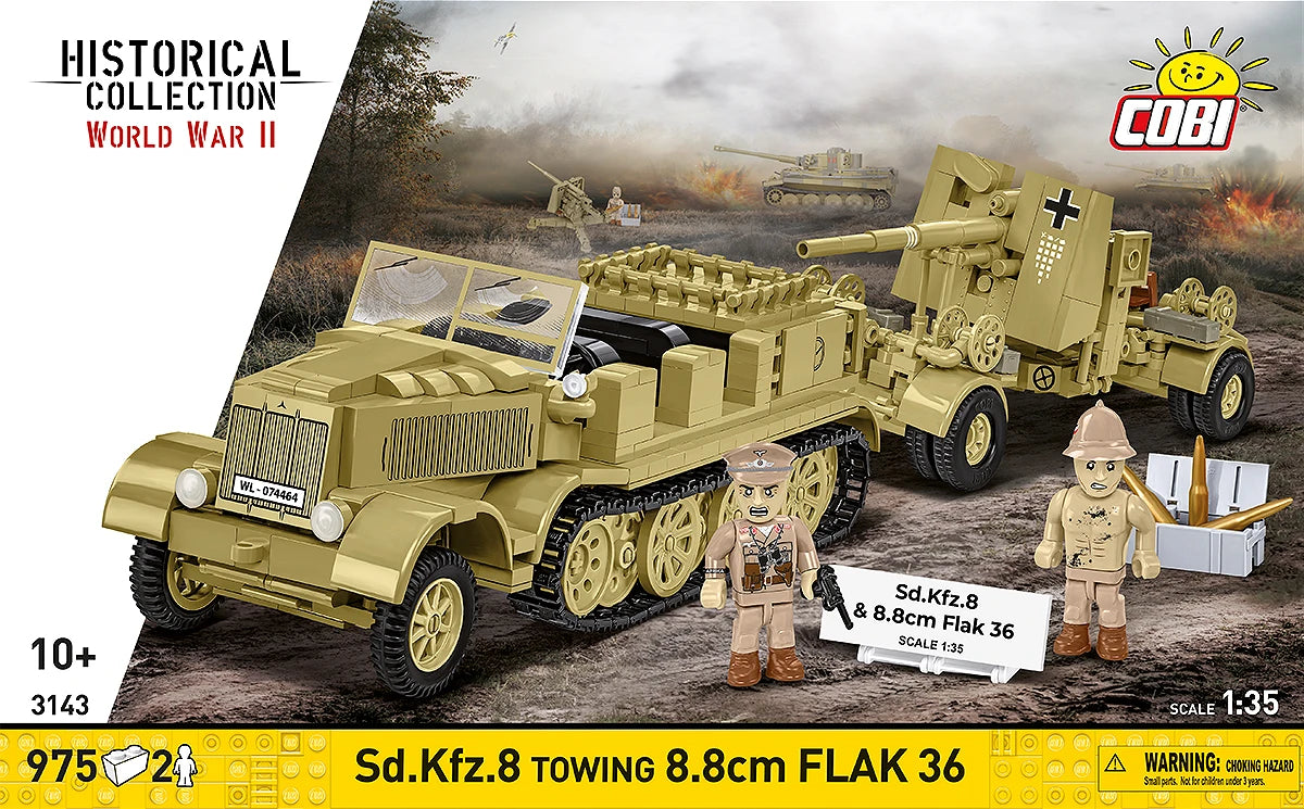 Sd.Kfz.8 Towing 8.8 cm Flak 36