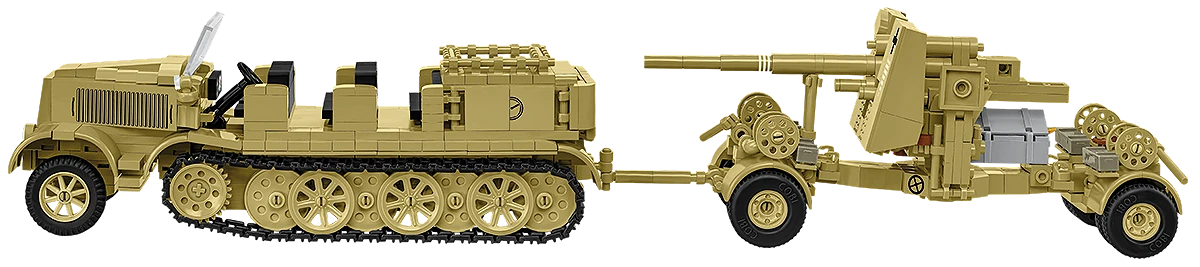 Sd.Kfz.8 Towing 8.8 cm Flak 36