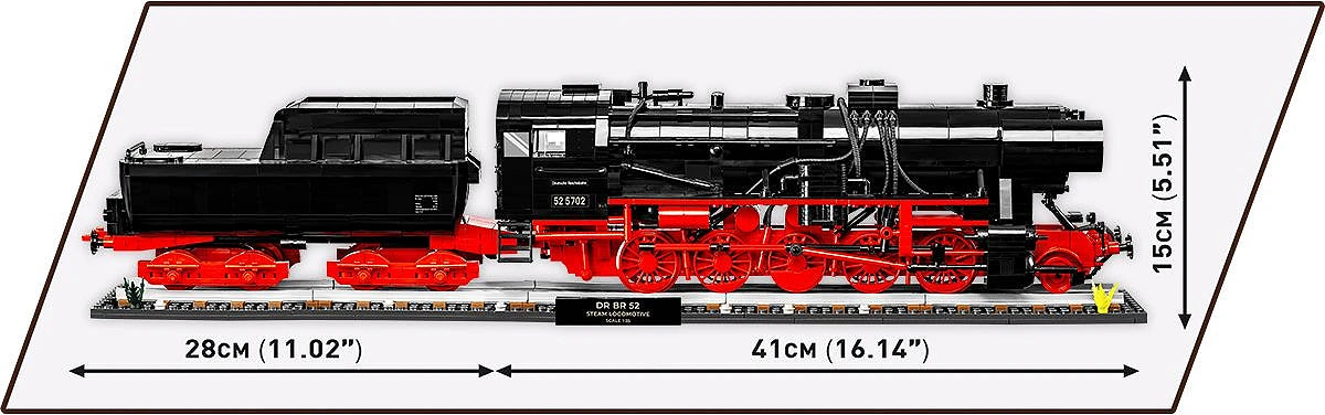 DR BR 52 Steam Locomotive & Railway Semaphore